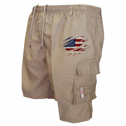 Herren Cargo-Shorts elastischer Bund mit Seitentaschen Norvielle
