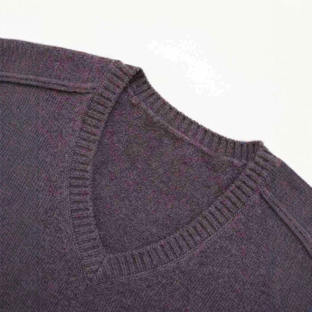 Damen Pullover V-Ausschnitt Wolle Norvielle