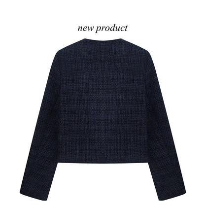 Damen Cropped Blazer Goldknöpfe Norvielle