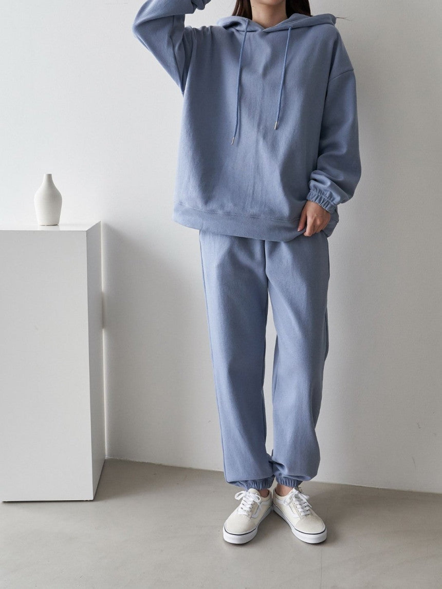 Damen Hoodie Jogginghose Set Weiches Baumwoll Norvielle