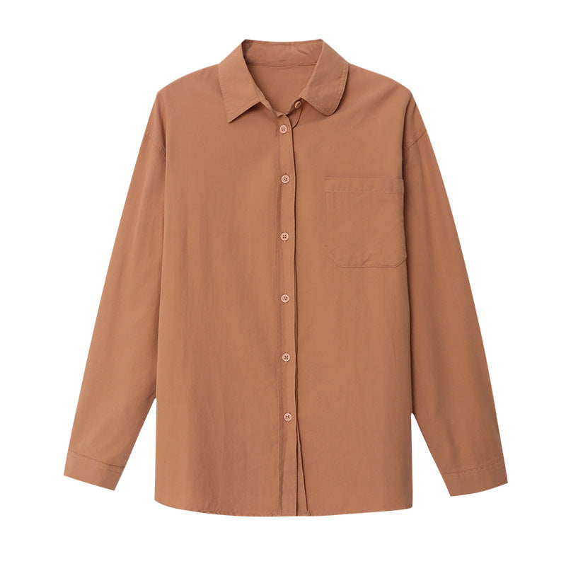 Damen Bluse Baumwollmix Knopfleiste Norvielle