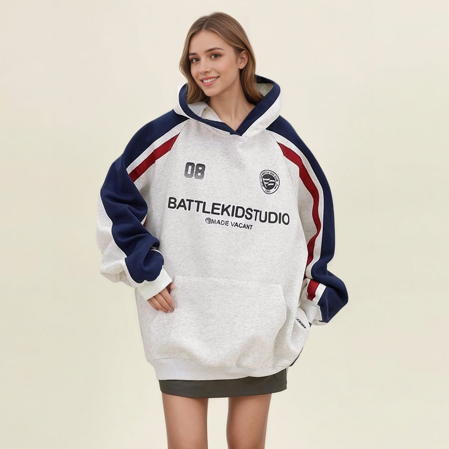 Damen Oversized Hoodie mit Grafiken Bequem Norvielle