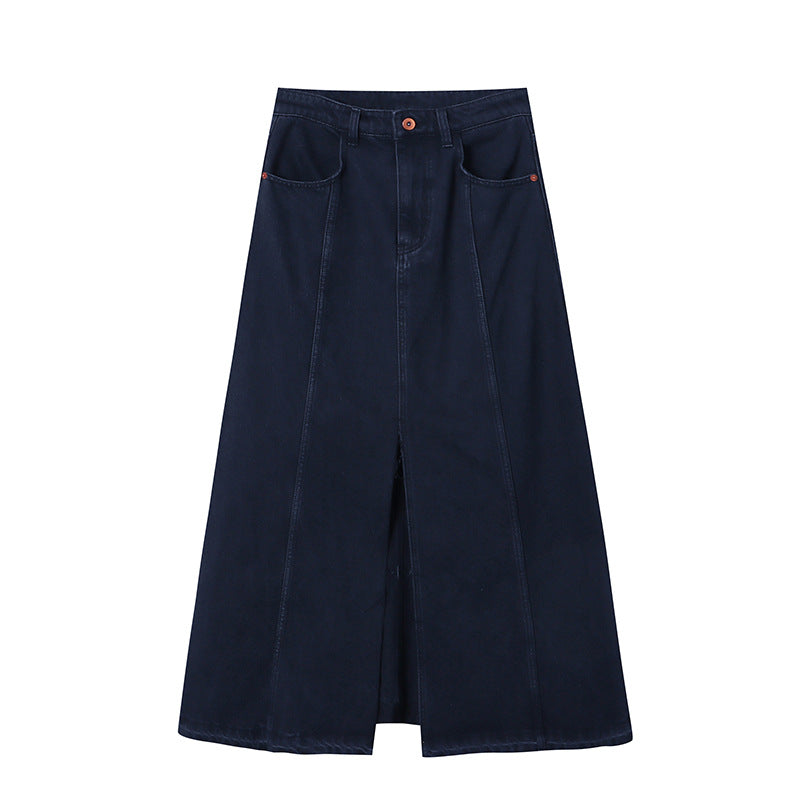 Damen Maxirock Hohes Bund Seitenschlitz Norvielle
