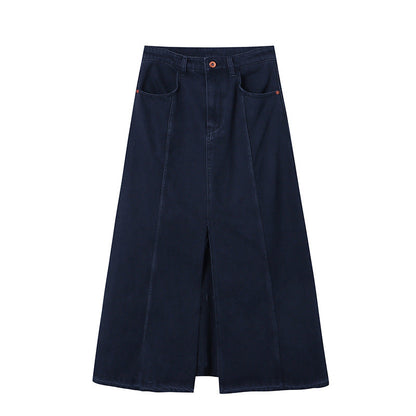Damen Maxirock Hohes Bund Seitenschlitz Norvielle