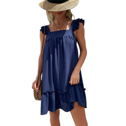 Damen Freizeitkleid Rüschendetails Norvielle