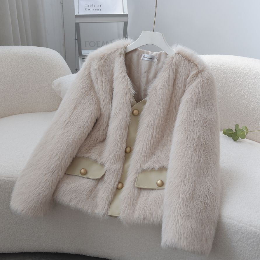 Damen Fuzzy Pelzjacke Norvielle wird zu: Damen Fleecejacke Fuzzy