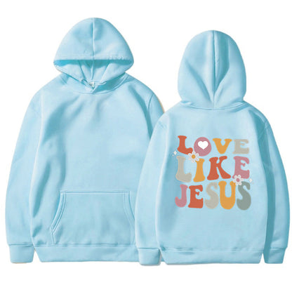 Damen Hoodie Inspirierender Aufdruck Norvielle Baumwolle