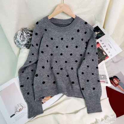 Damen Pullover Lebendiges Punktedesign Norvielle