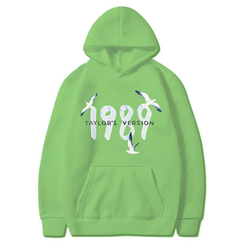 Damen Kapuzenpullover Hochwertige Baumwolle Vogelmotiv
