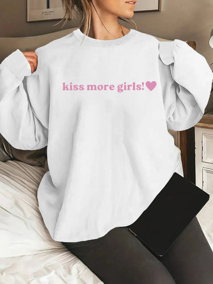 Damen Sweatshirt Lässig Mit Schriftzug Norvielle