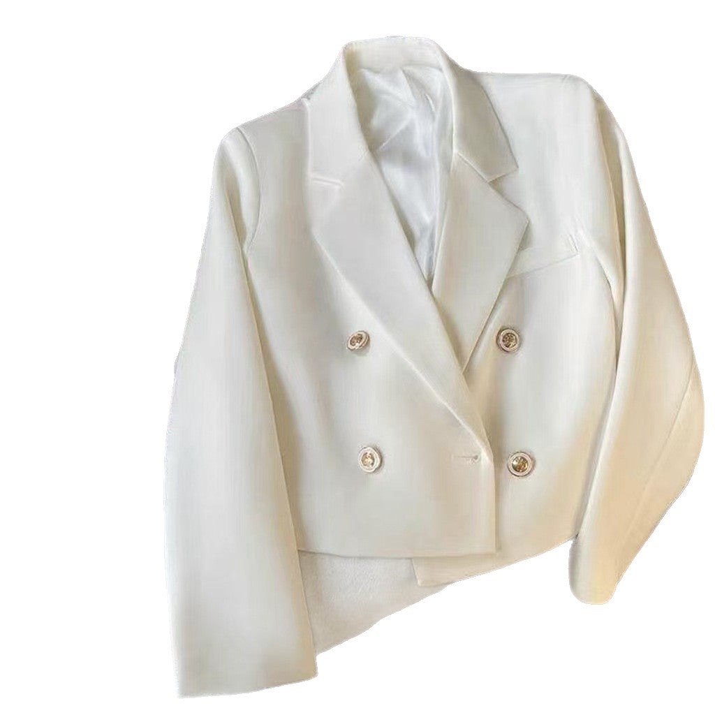 Damen Blazer Kurz Dekorative Knöpfe Norvielle