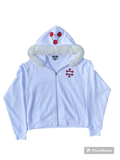 Damen Kapuzenpullover Fleece-Kragen Dekorativ Norvielle