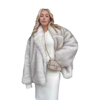 Damen Fleecejacke Voluminöser Schnitt Mit Funkelnden Details