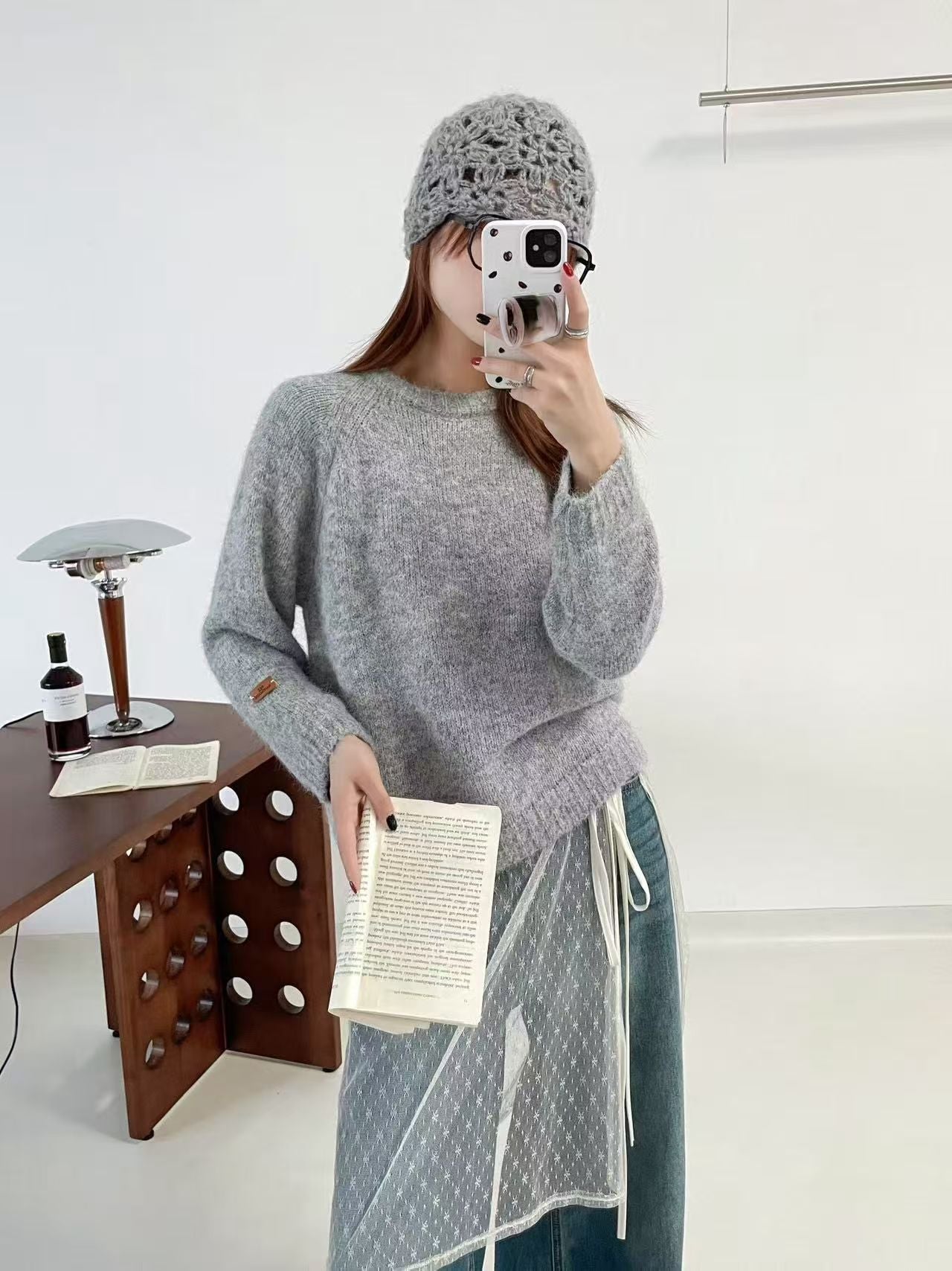 Damen Strickpullover Weich Lässiger Schnitt Norvielle