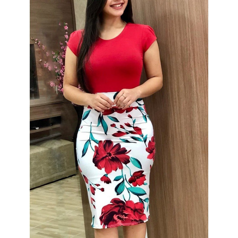 Damen Wickelkleid Streifen Taillengürtel Norvielle