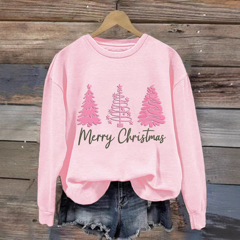 Damen Weihnachtssweatshirt Festlich Rot Norvielle