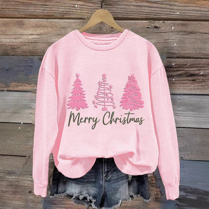 Damen Weihnachtssweatshirt Festlich Rot Norvielle
