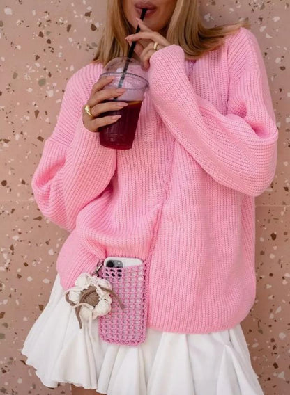 Damen Strickpullover Lässig Bequem Norvielle
