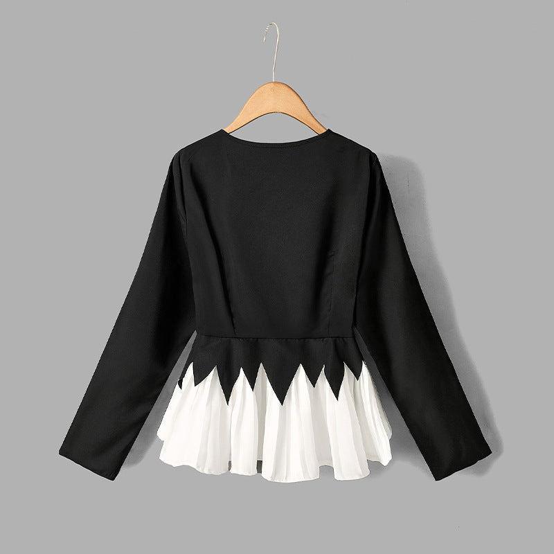Damen Rüschendesign Eleganter Schnitt