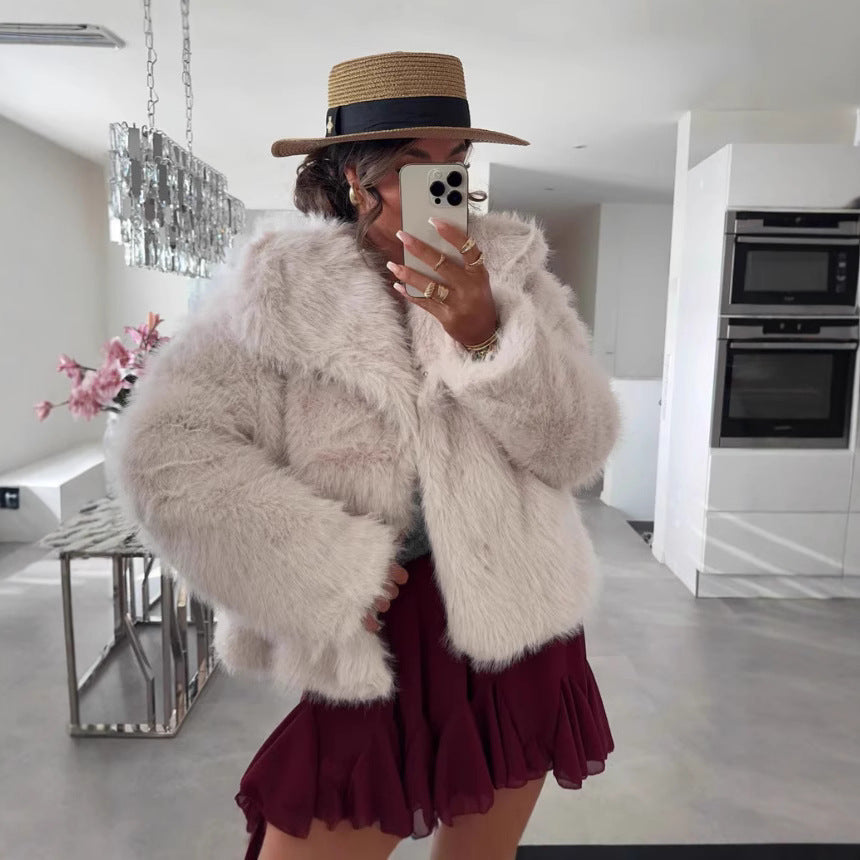 Damen Fleecejacke Weiches Innenfutter Elegant