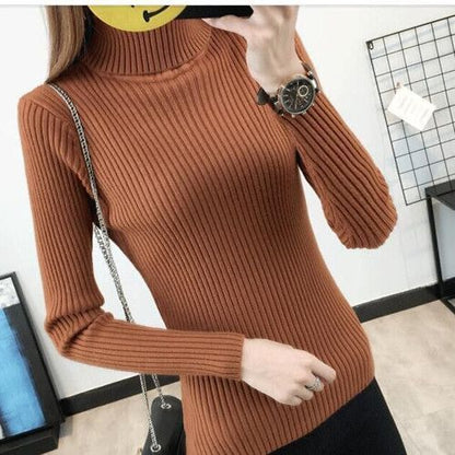 Damen Rollkragenpullover Rippstruktur Hochwertig Norvielle