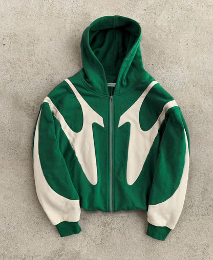 Damen Kapuzenpullover Lässig Kontrastfarben Modern Norvielle