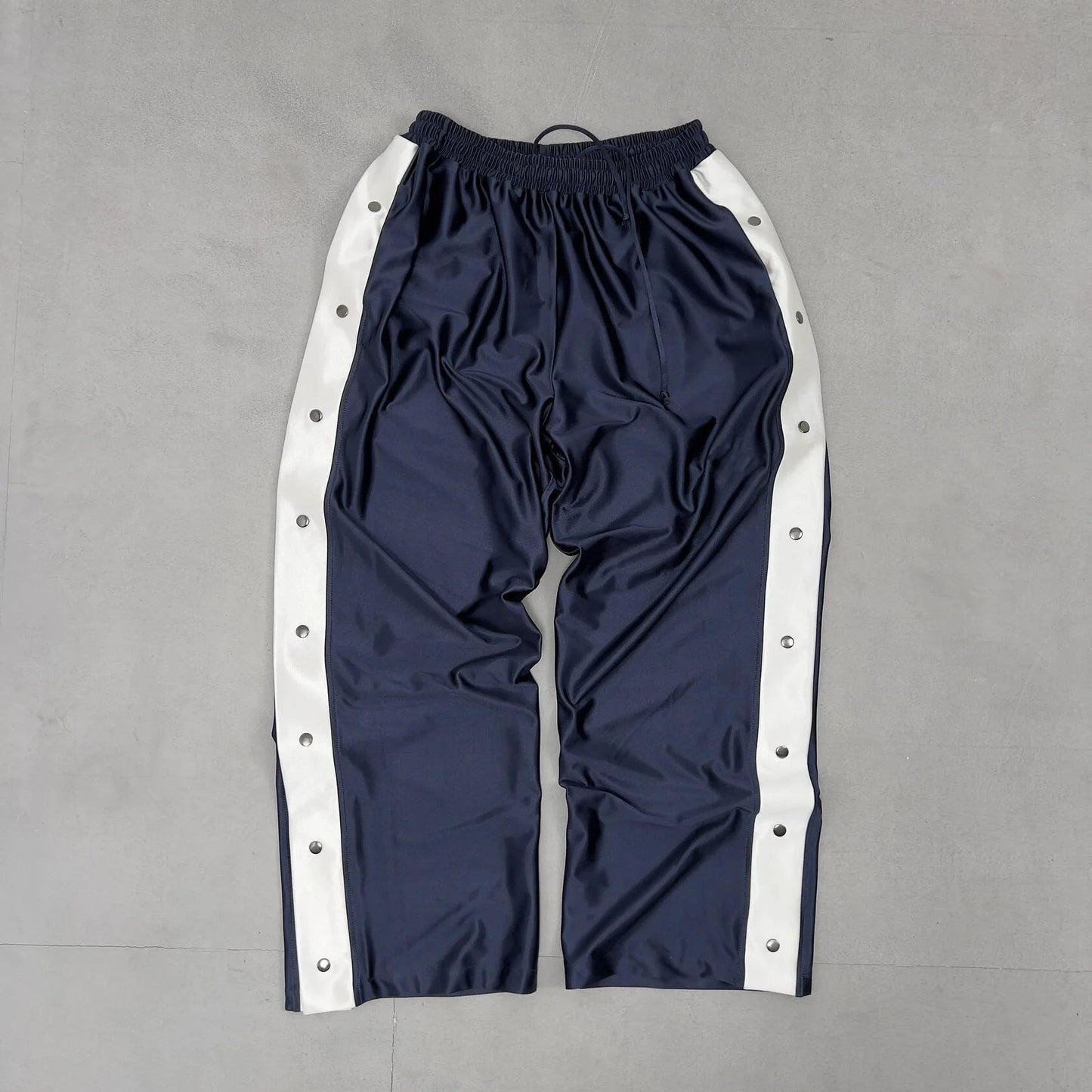 Damen Freizeithose Sportlich Mit Druckknopfverschluss