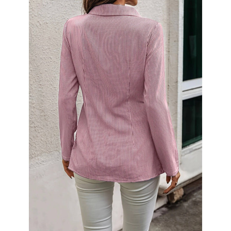 Damen Bluse Rüschendetails Perlenverzierung Norvielle