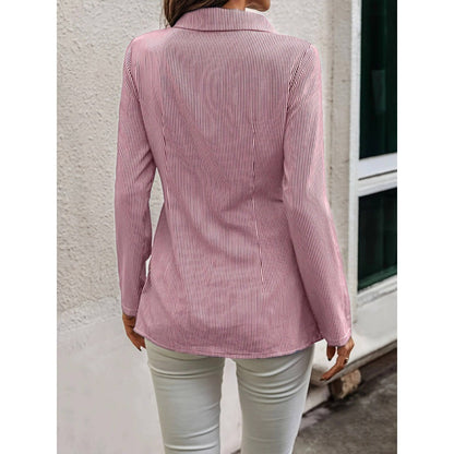 Damen Bluse Rüschendetails Perlenverzierung Norvielle