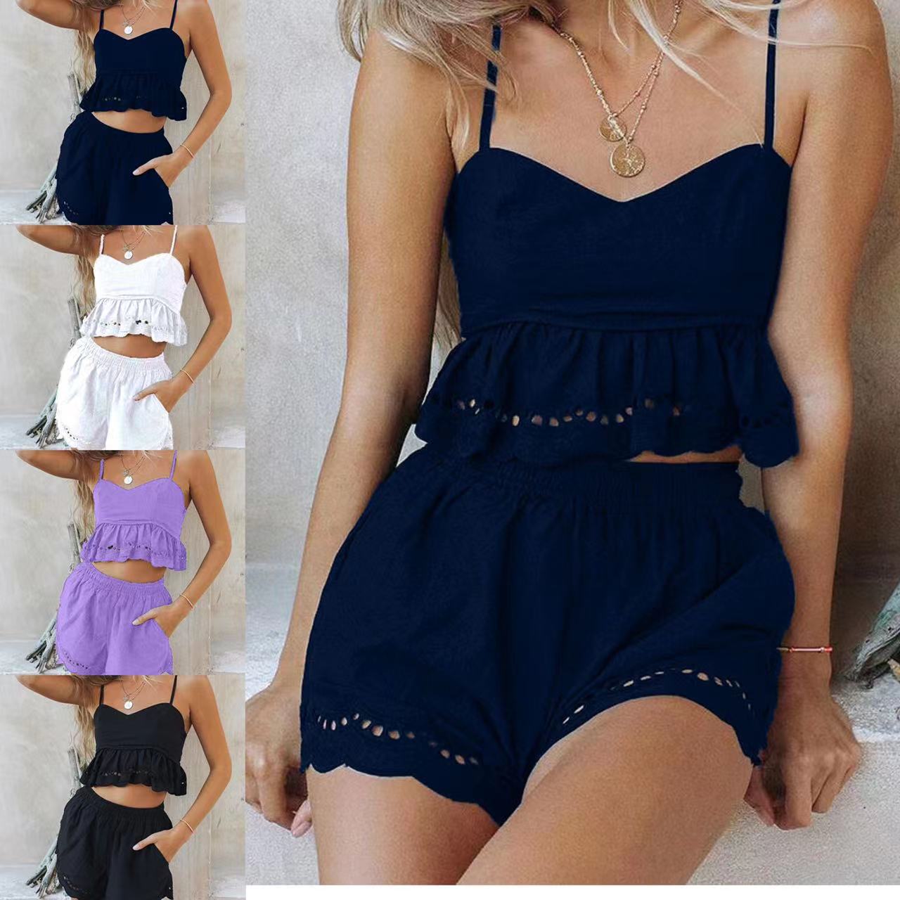 Damen Crop- und Shorts Ensemble Norvielle - Norvielle