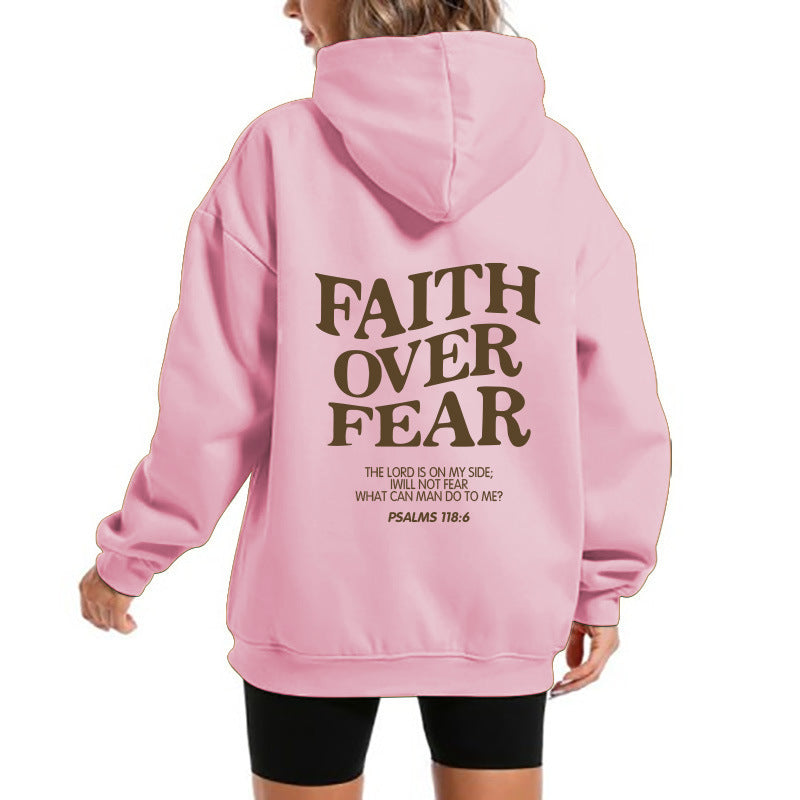 Damen Kapuzensweater Bequem Motivierender Schriftzug Norvielle