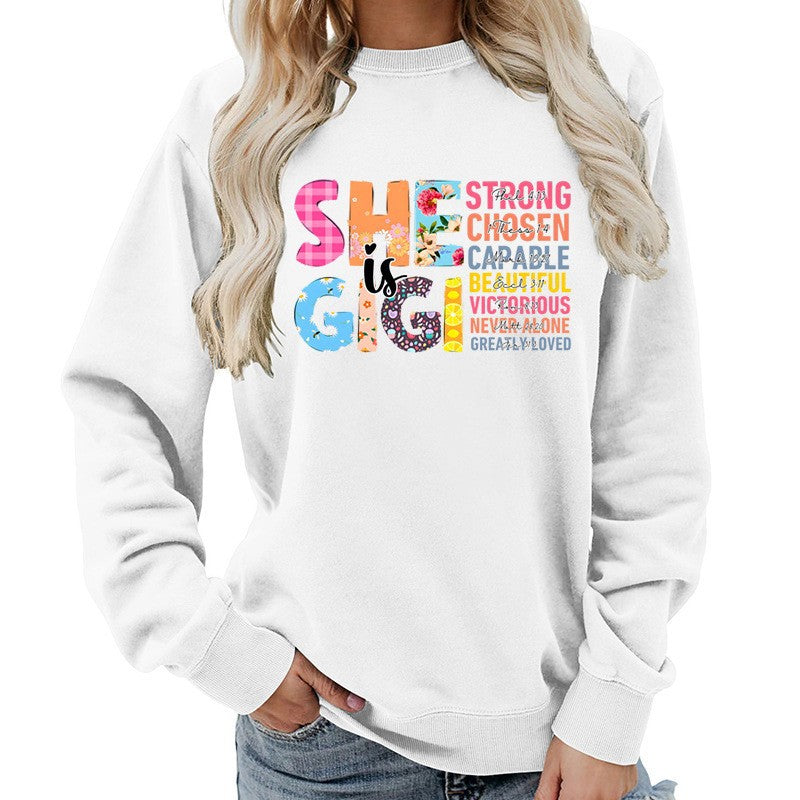 Damen Sweatshirt Inspirierendes Text-Design Norvielle