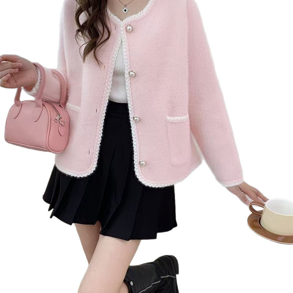 Damen Strickjacke mit Knöpfen und Taschen Norvielle