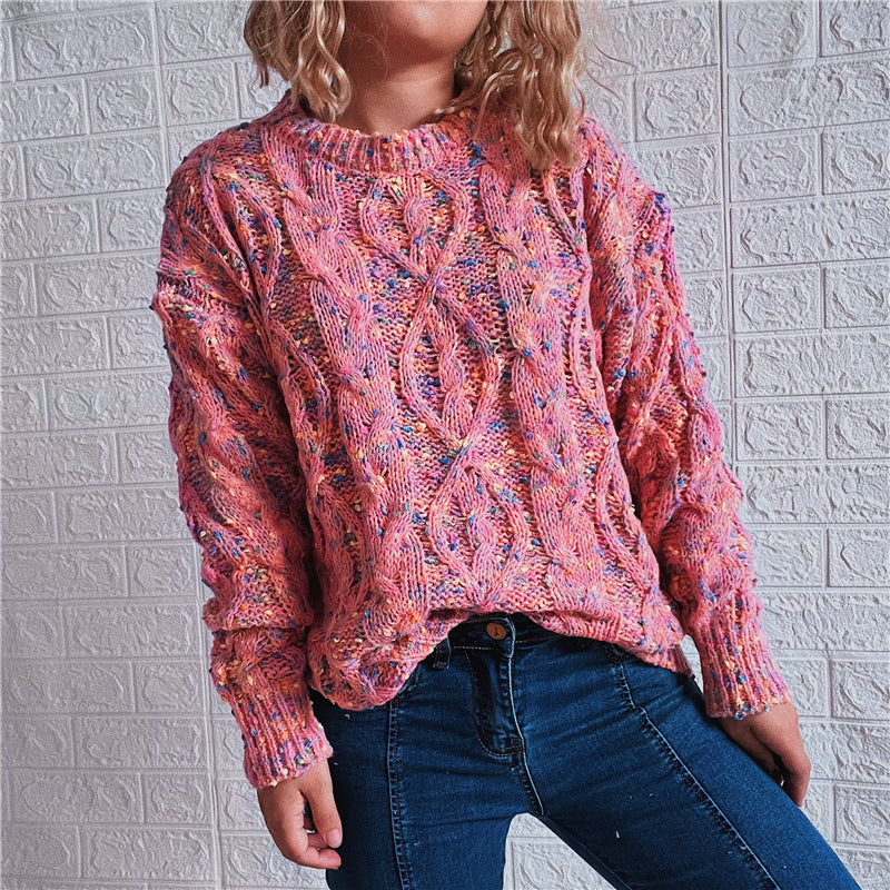 Damen Grobstrickpullover Bunt Norvielle