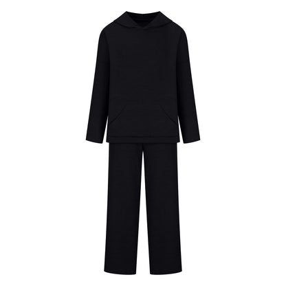 Damen Lounge-Set mit Kapuze und weitem Hosenbein Norvielle