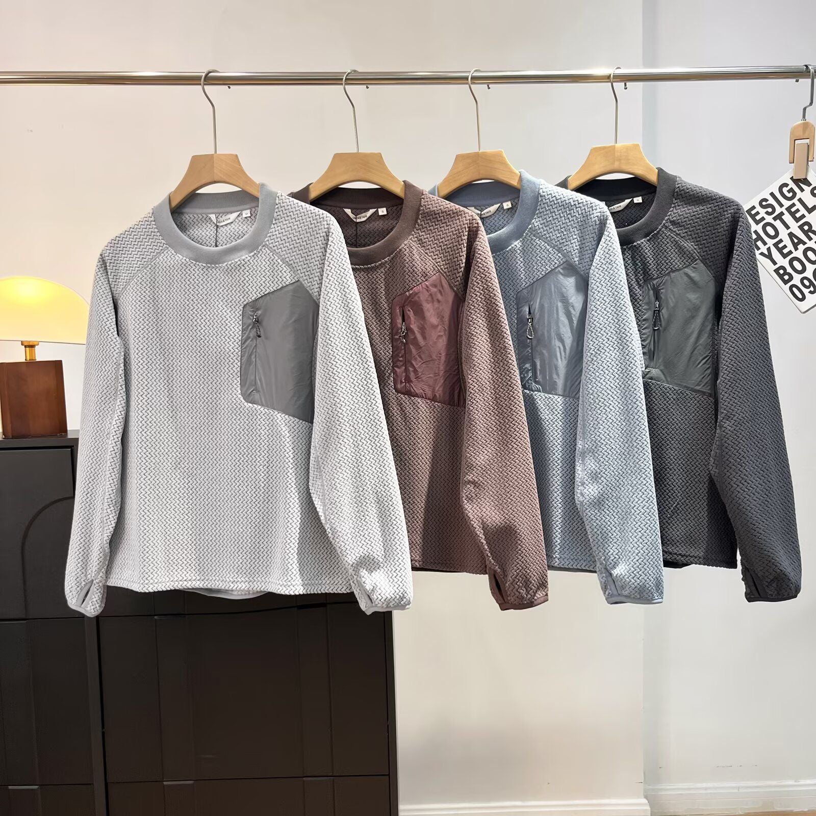 Damen Strickoberteil mit Reißverschluss und Tasche - Norvielle