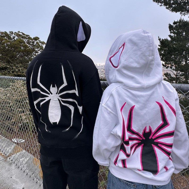 Damen Kapuzenpullover Spinnenmotiv Norvielle - Norvielle