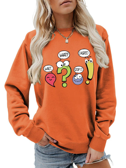 Damen Pullover Lässig Humorvolles Motiv Norvielle