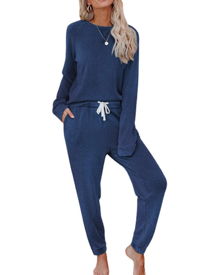 Damen Lounge-Set Oversized-Pullover und Hose Bequem Norvielle