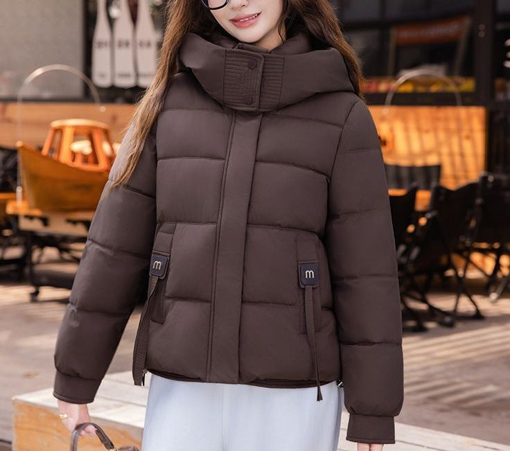 Damen Steppjacke Hochkragen Praktische Taschen