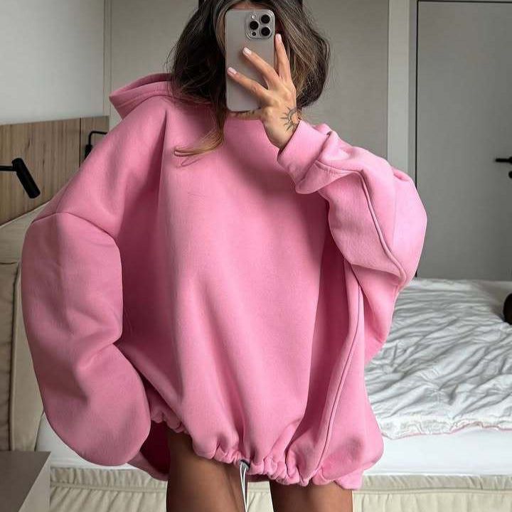 Damen Oversized Kapuzenpullover Lässiger Schnitt