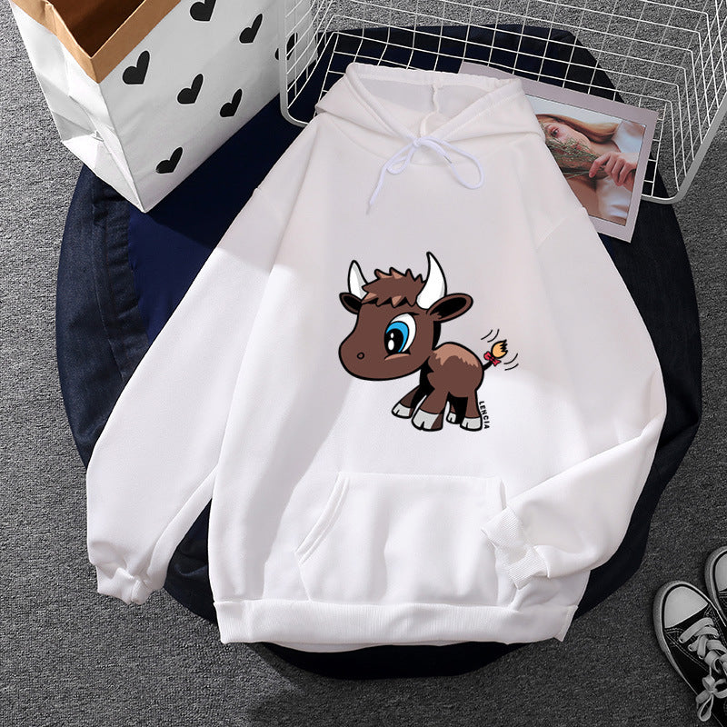Damen Kapuzenpullover Tiermotiv