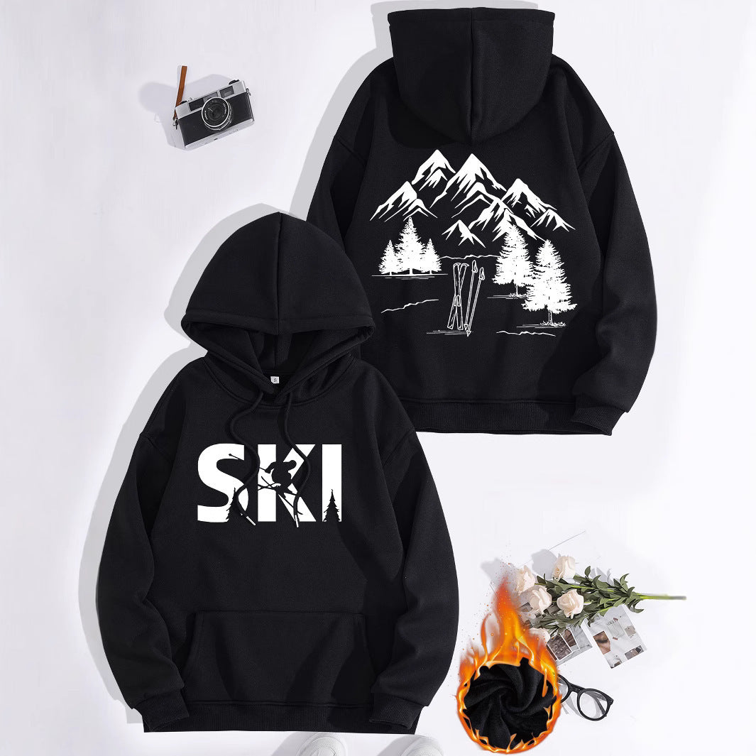 Damen Kapuzenpullover Ski-Design Gemütlich Norvielle - Norvielle