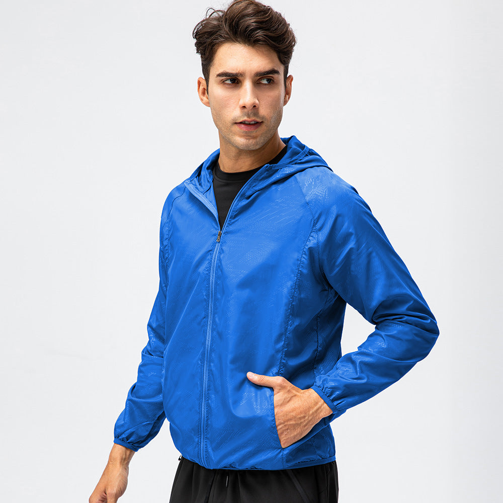 Herren Laufjacke Leicht Atmungsaktiv Reflektierend