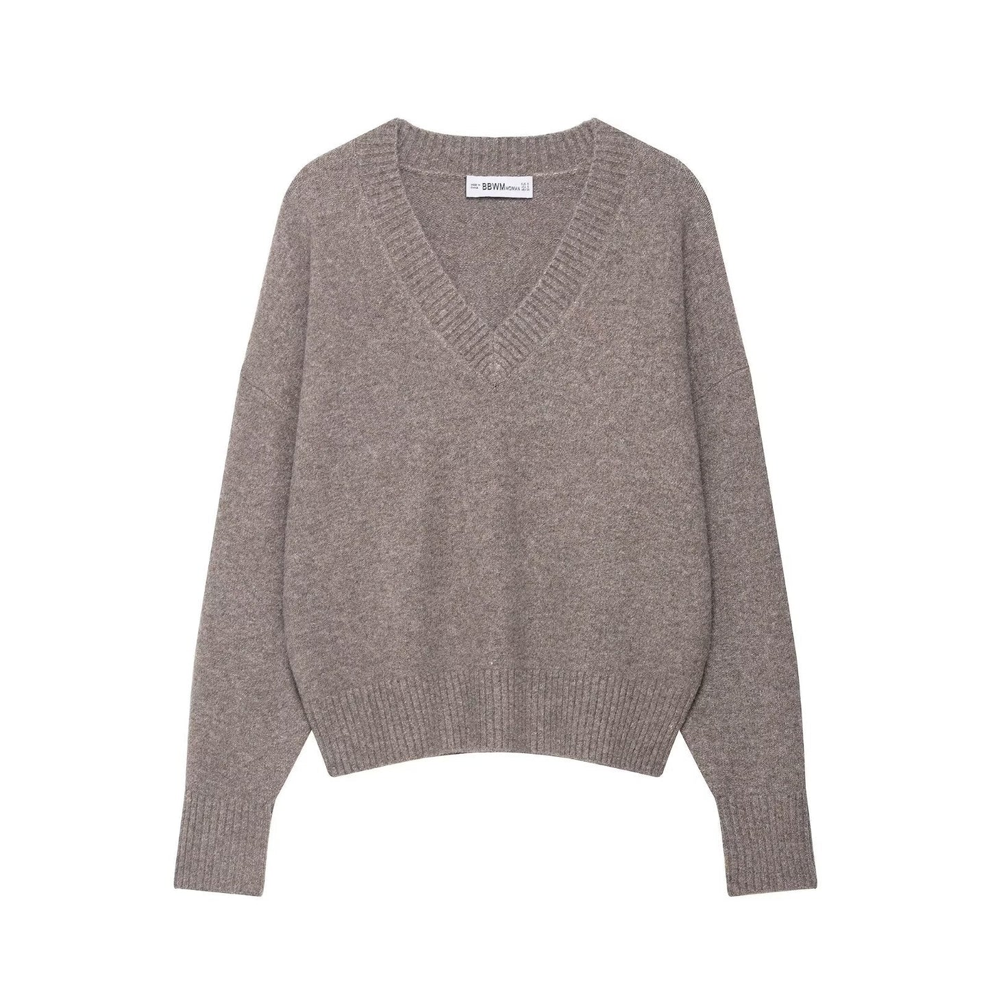 Damen V-Pullover Wolle Norvielle - Norvielle