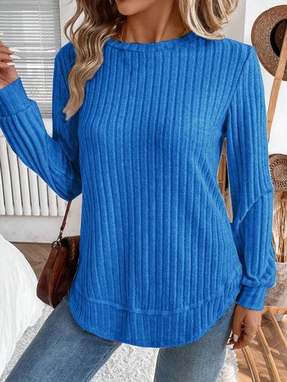 Damen Strickpullover Lässig Vertikalstreifen Norvielle