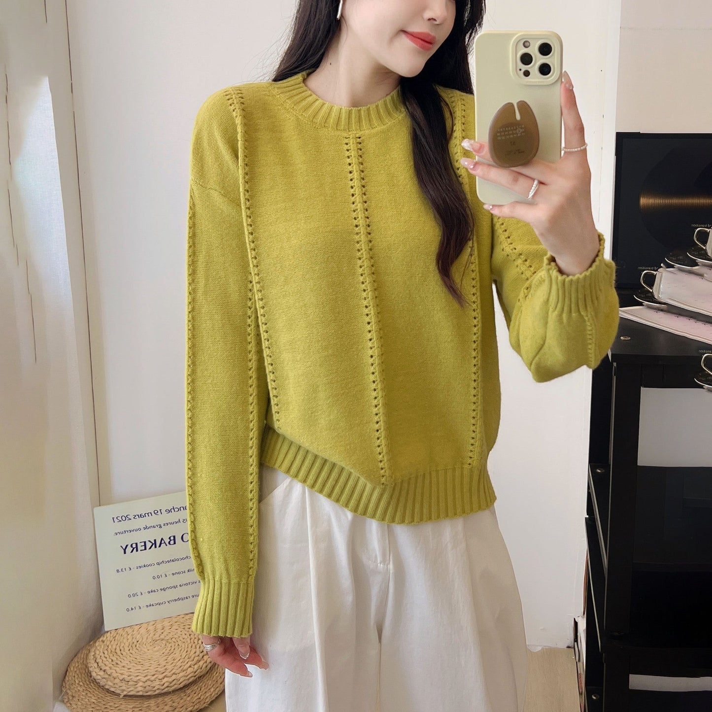 Damen Grobstrickpullover Lässiger Schnitt Norvielle