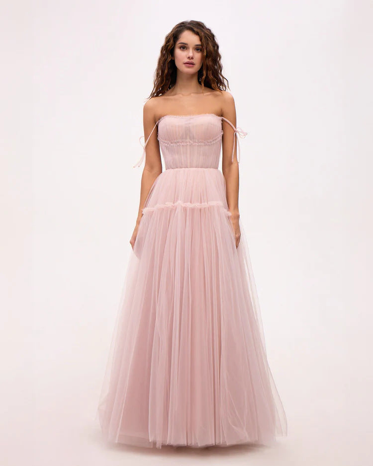 Damen Abendkleid Tüll Norvielle Elegant