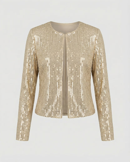 Damen Strickjacke Glitzer Effekt Norvielle