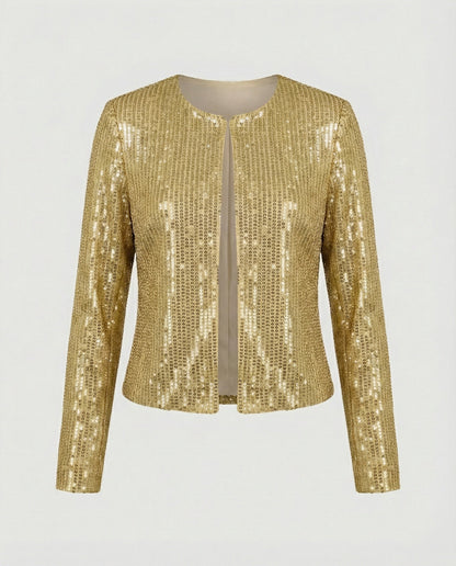 Damen Strickjacke Glitzer Effekt Norvielle